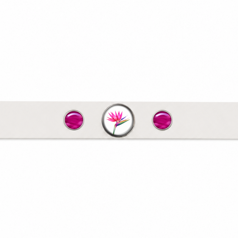 BRANSOLETKA BIAŁA GŁADKA MIX!