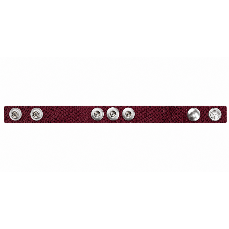 BRANSOLETKA MINI Bordo zamsz prezent